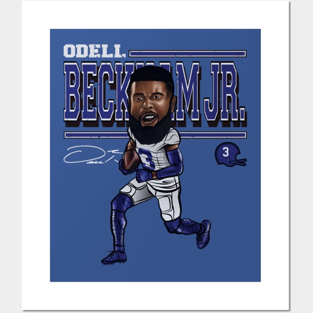 Odell Beckham Jr. Los Angeles R Cartoon Wall Art by Buya_Hamkac